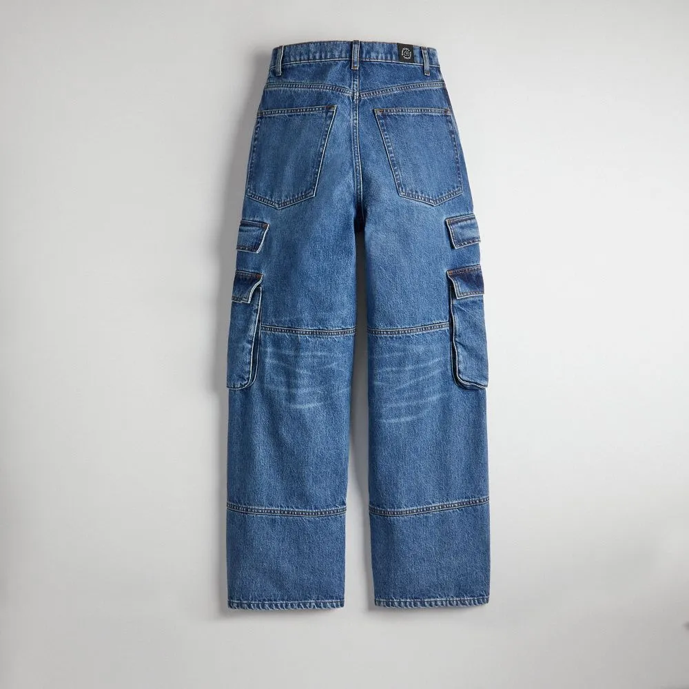 Denim Cargo Pant 31% Recycled Cotton