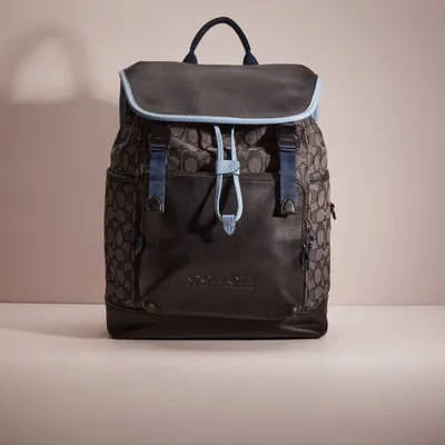 Upcrafted League Flap Backpack In Signature Jacquard