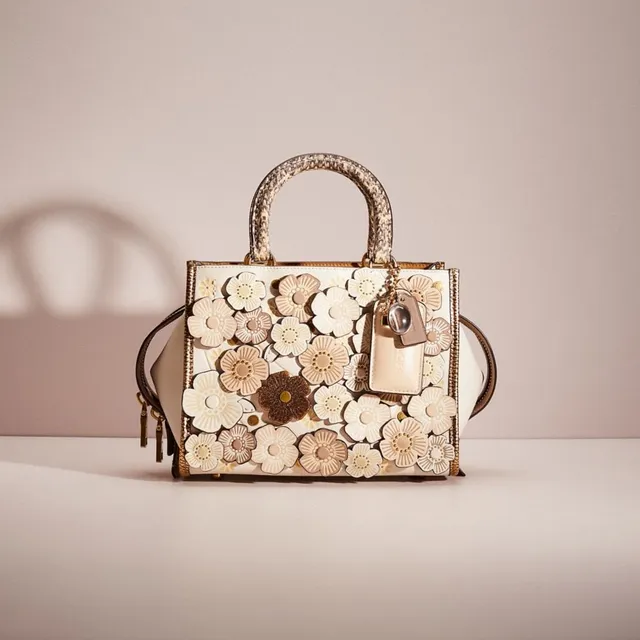 COACH Rogue 25 With Tea Rose Applique