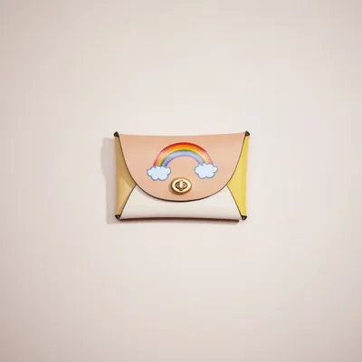 Remade Medium Pouch With Rainbow