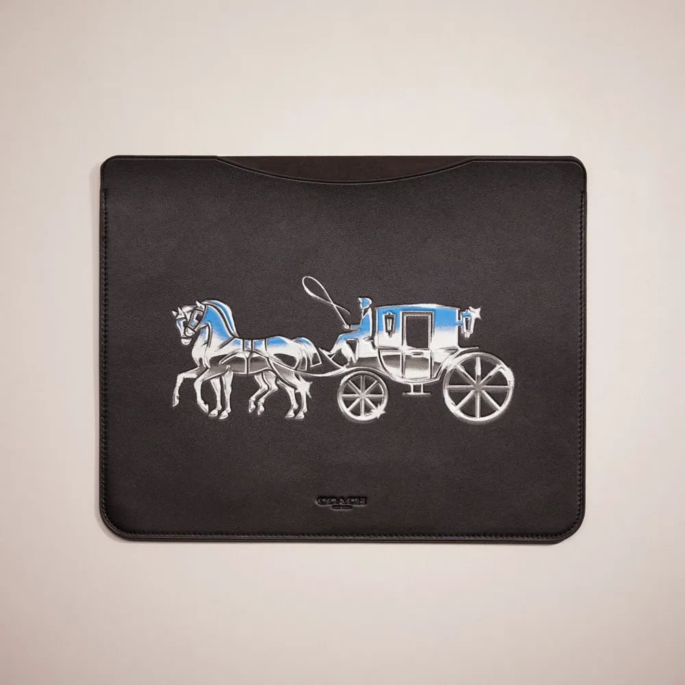 Restored Tablet Sleeve With Horse And Carriage