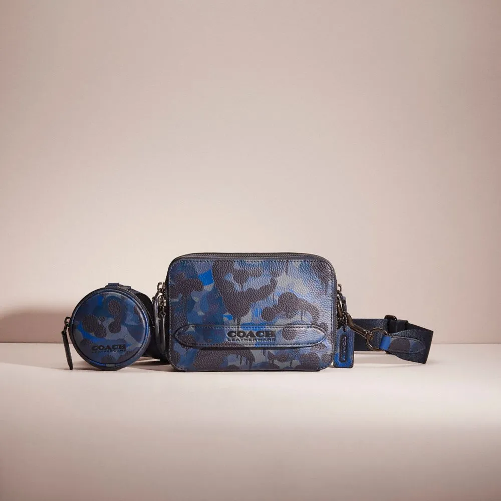 Restored Charter Crossbody With Hybrid Pouch With Camo Print