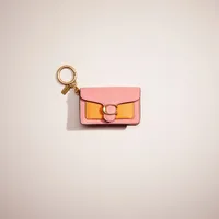 Restored Mini Tabby Bag Charm In Colorblock