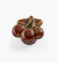 Boutons en céramique à motif de cerise