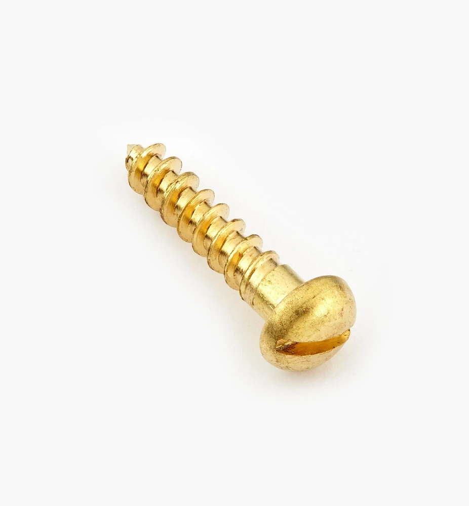 Round-Head Brass Screws