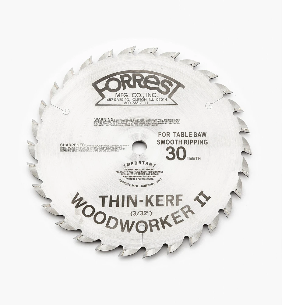 Forrest Woodworker Blades