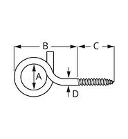Stainless-Steel Loop Hooks