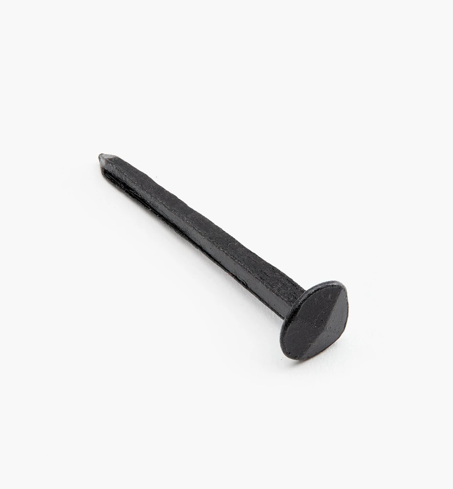Black Steel Diamond-Head Forged Nails from Clouterie Rivierre