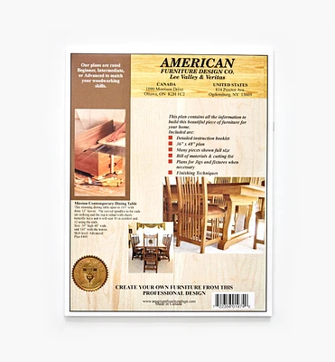 Contemporary Dining Table Plan