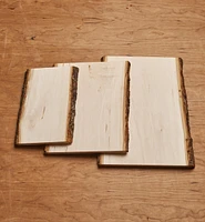 Live-Edge Rectangular Basswood Plaques