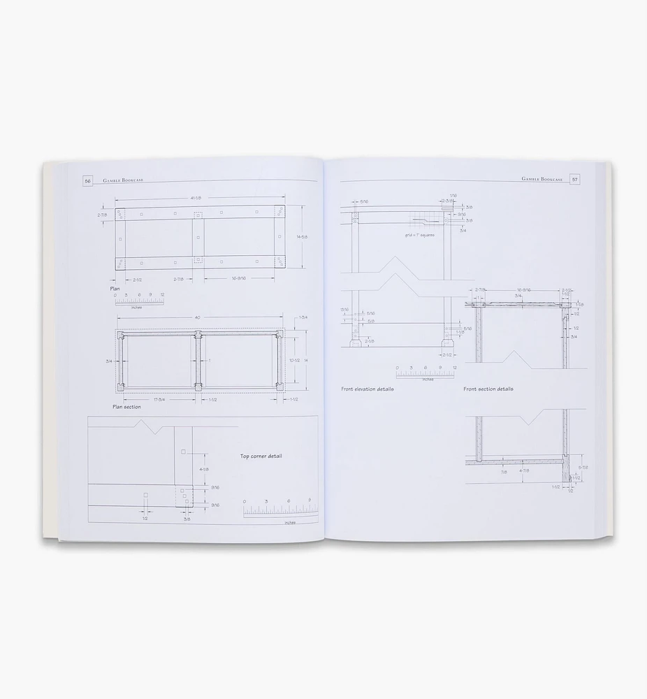 Shop Drawings for Greene & Greene Furniture