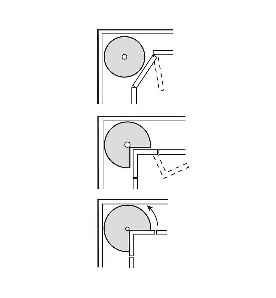 Revolving Shelf Hardware