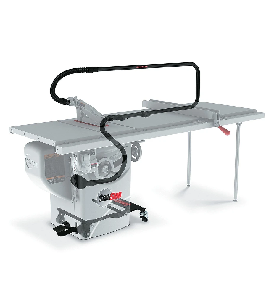 Overarm Dust Collection Accessory for SawStop Contractor, Professional & Industrial Table Saws