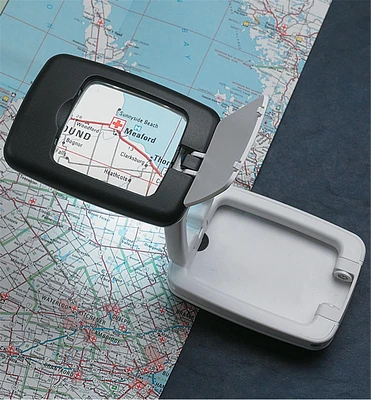 Stand-Up Folding LED Magnifier