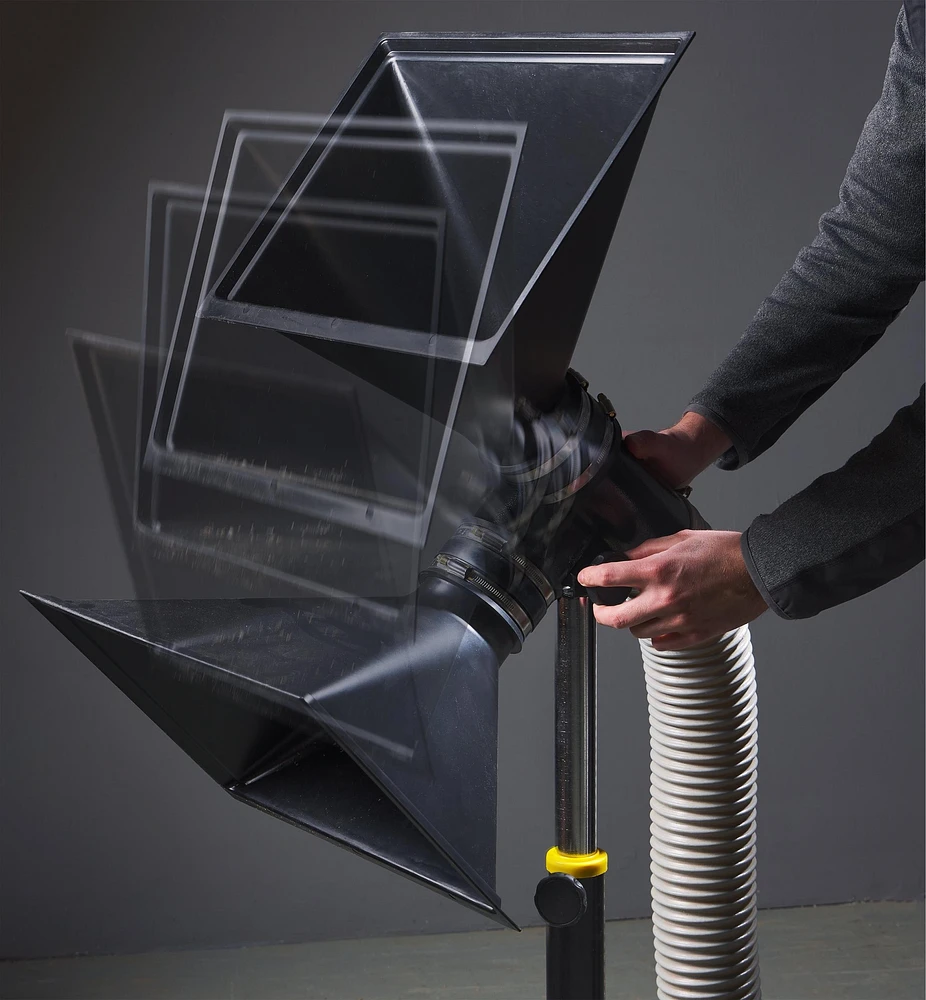 Pied réglable pour capteur de poussière