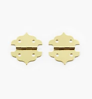 Fancy Wide Brass Box Hinges
