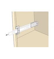 Face-Frame Brackets for 100 lb Slides