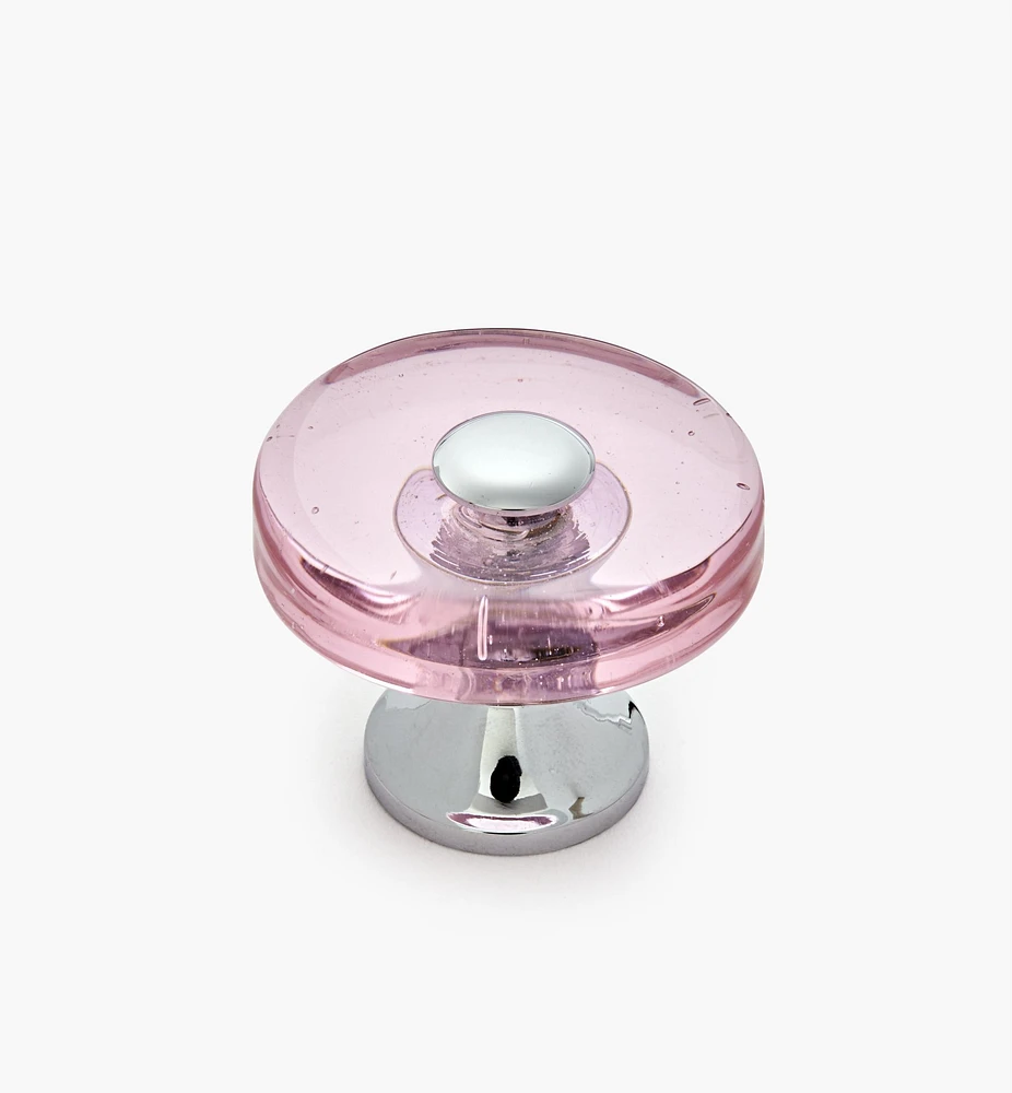 Tinted Glass Disc Knob