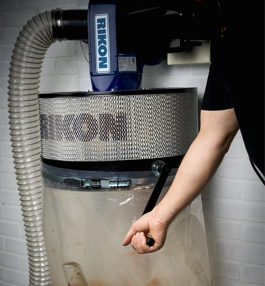 Rikon 1 hp Wall-Mount Dust Collector (Model 60-101)
