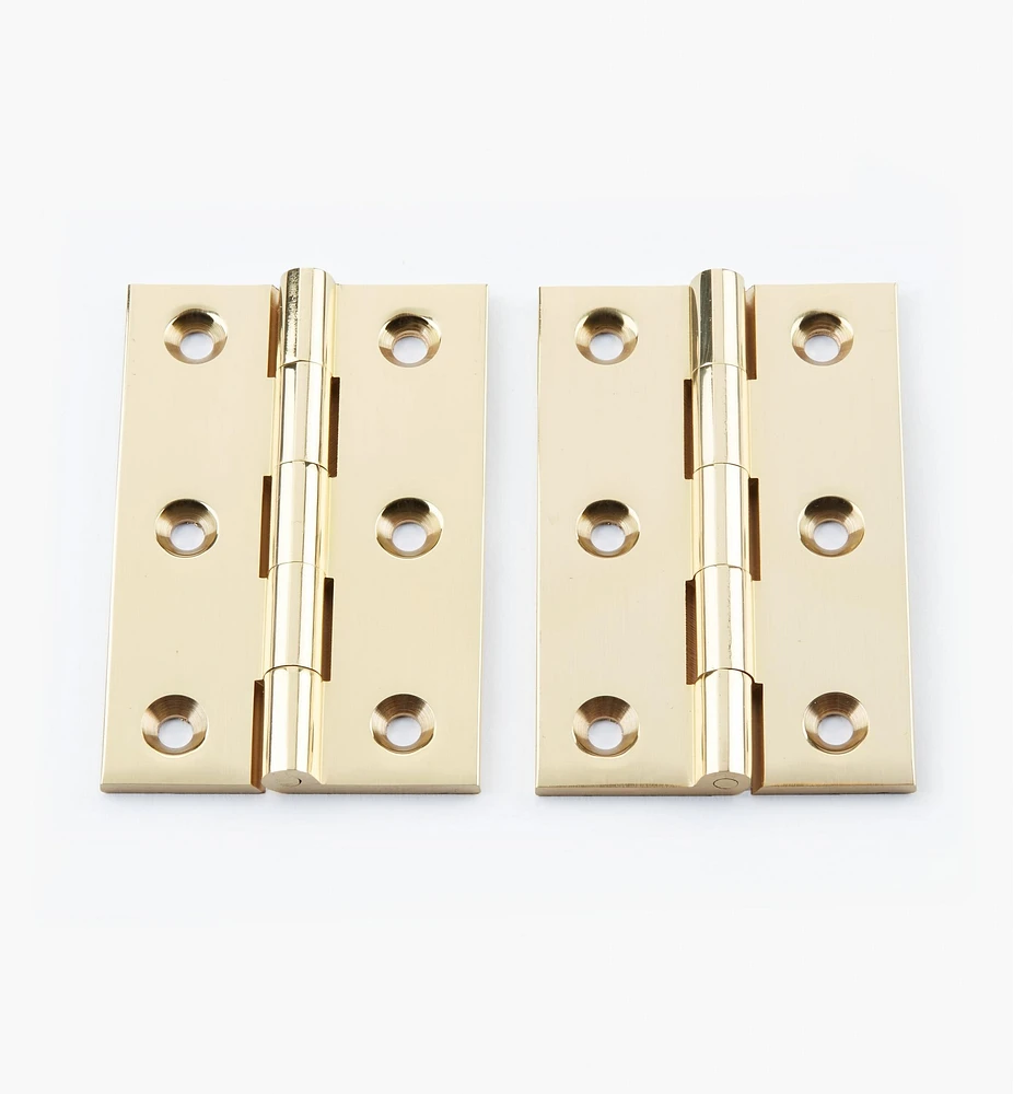 Extruded Brass Fixed-Pin Butt Hinges