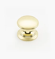 Bevelled Brass Round Knobs