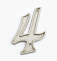 Italic Cast Brass House Numbers