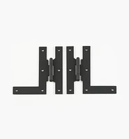 “Forged Iron” Smooth H-L Hinges