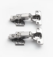 Stainless-Steel Euro-Style Cup 105° Half-Overlay Hinges