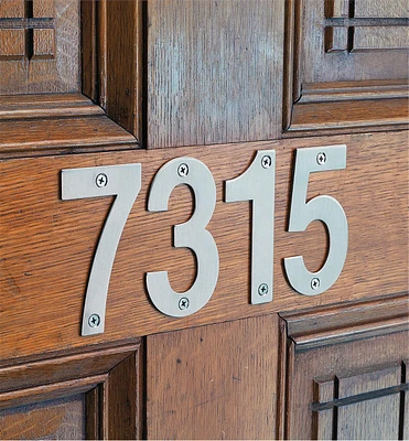 Stainless-Steel House Numbers