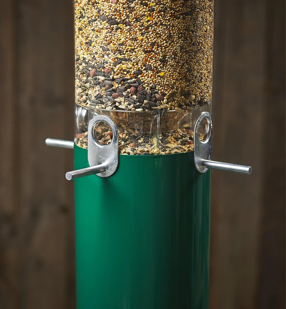 Pole-Mounted Squirrel-Proof Bird Feeder