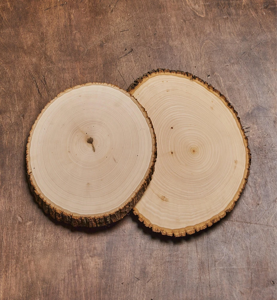 Live-Edge Oval Basswood Plaques