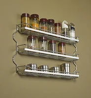 Three-Shelf Screw-Mount Spice Rack