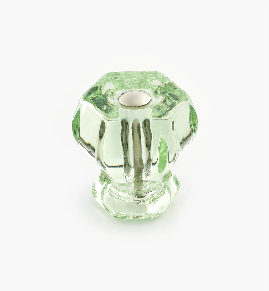 Hexagonal Glass Knob