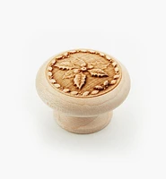 Boutons en bois sculptés au laser