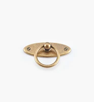 Oval Plate Ring Pull with Escutcheon