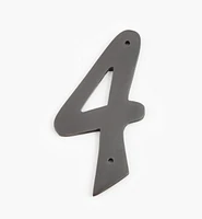 Script Cast Brass House Numbers
