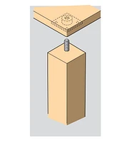 Square Furniture Leg Bushings