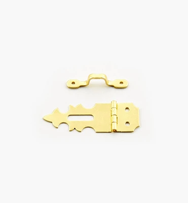 Fancy Narrow Brass Box Hasps