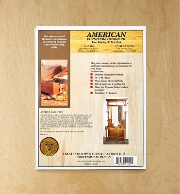 Antique Hall Tree Plan