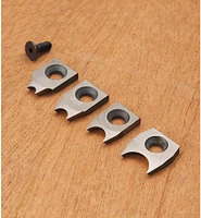 Plaquettes à angle d'attaque négatif pour bourrelet Easy Wood Tools