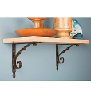 Console en fer forgé pour tablettes, torsade