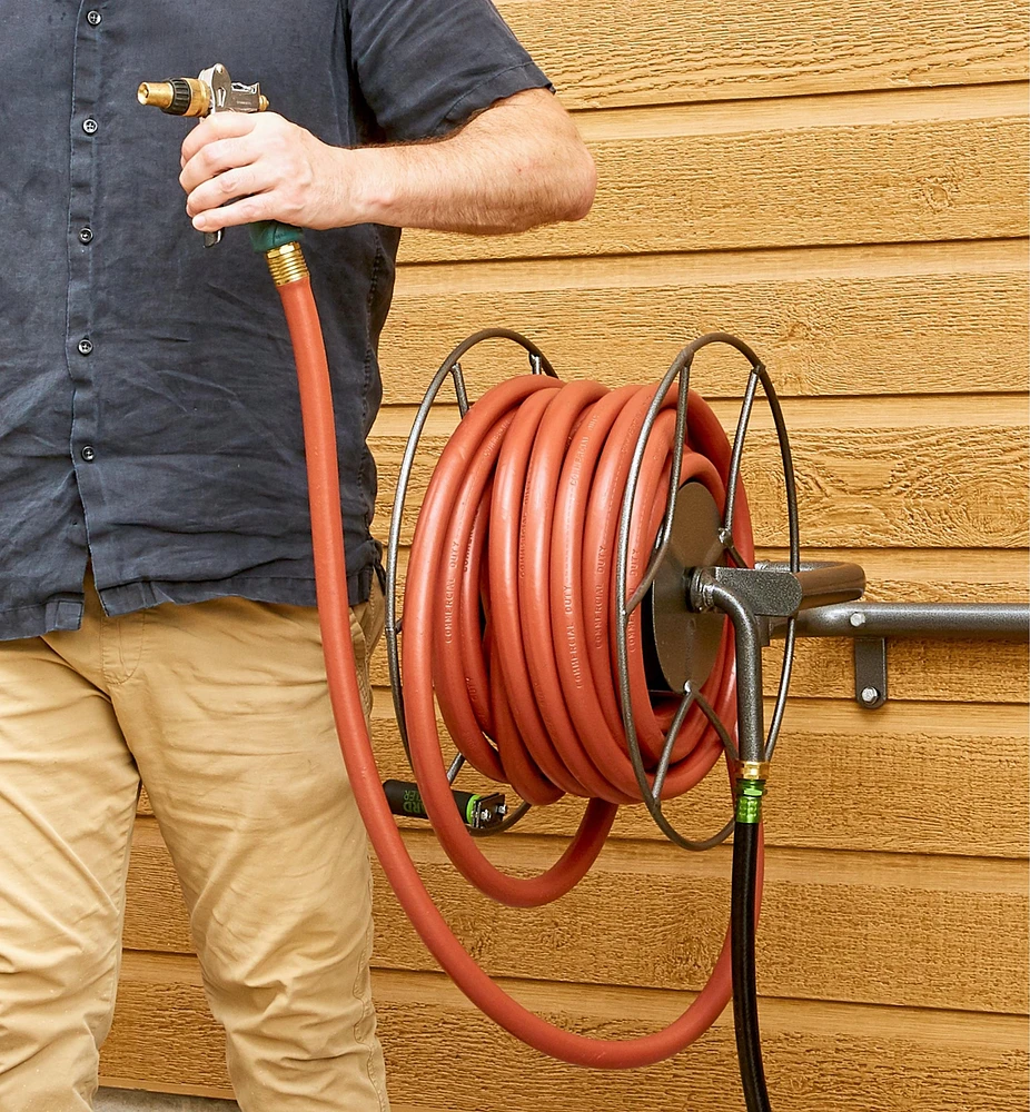 Wall-Mount Swivel Hose Reel