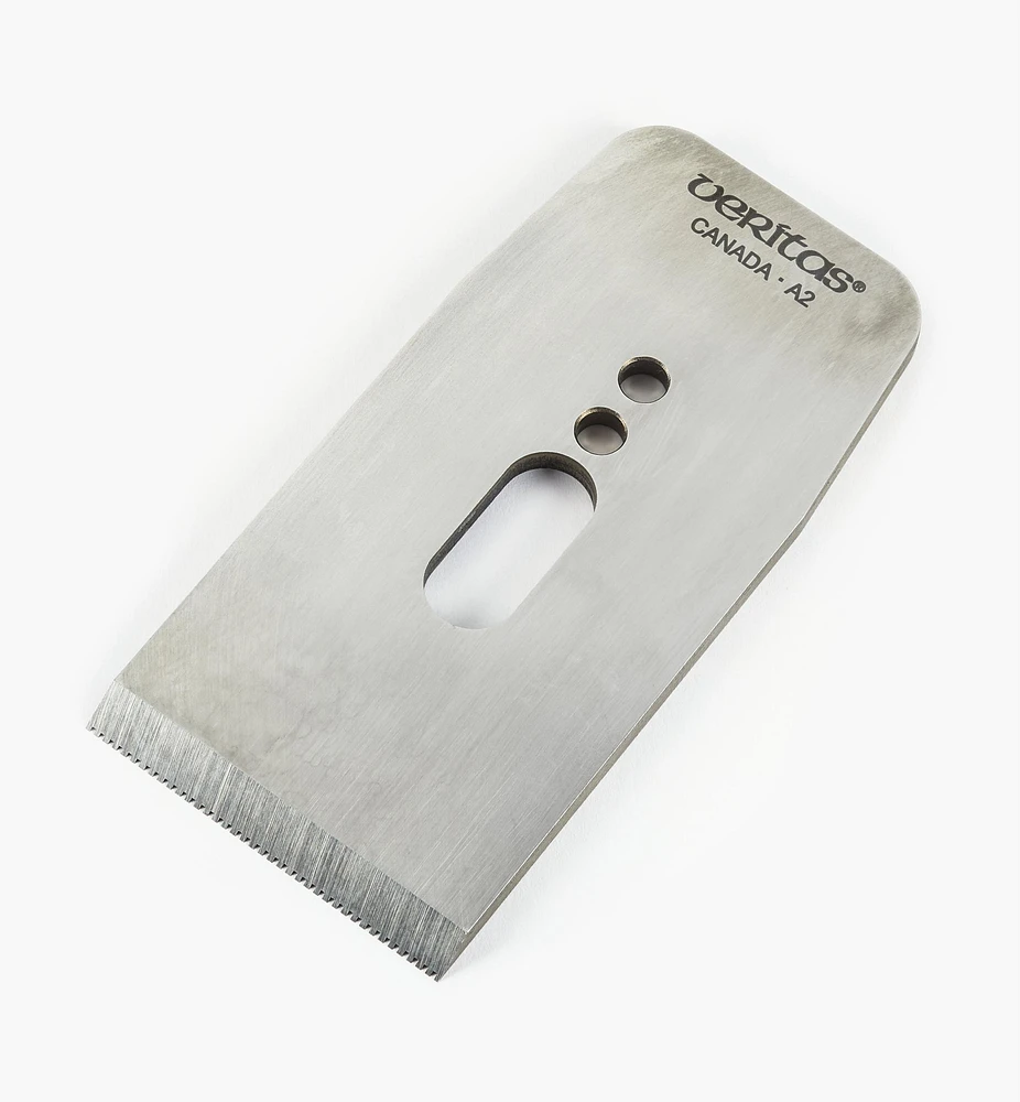 Veritas 2 1/4" Toothed Blades for Bevel-Up Jointer, Smoother & Low-Angle Jack Planes