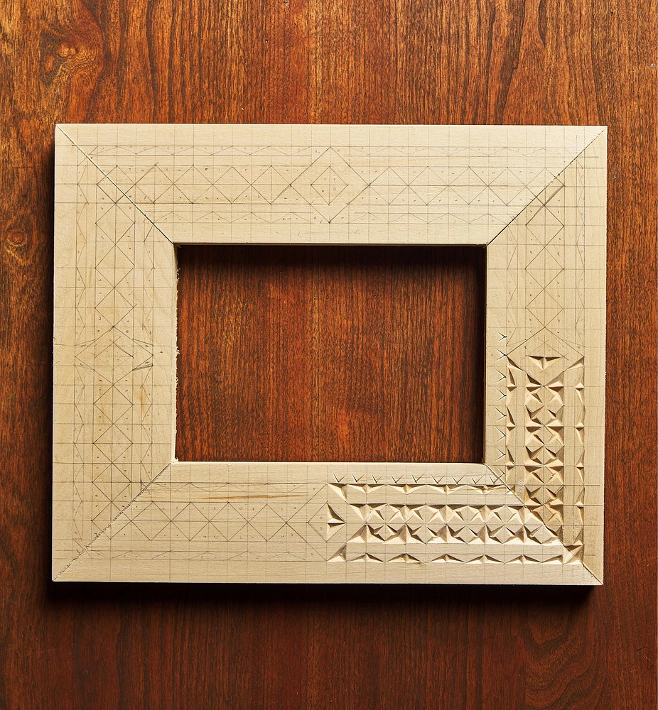 Make It Yourself Chip Carving a Picture Frame Kit