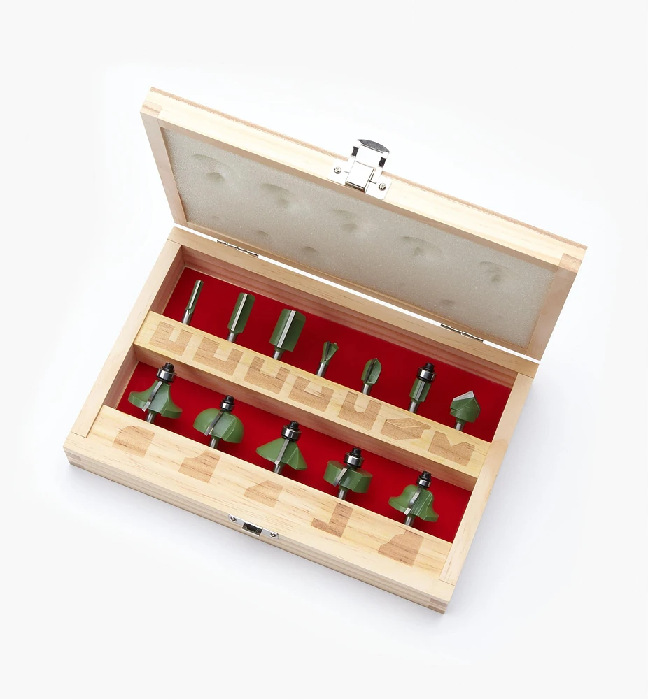 Boxed Set of 12 Router Bits