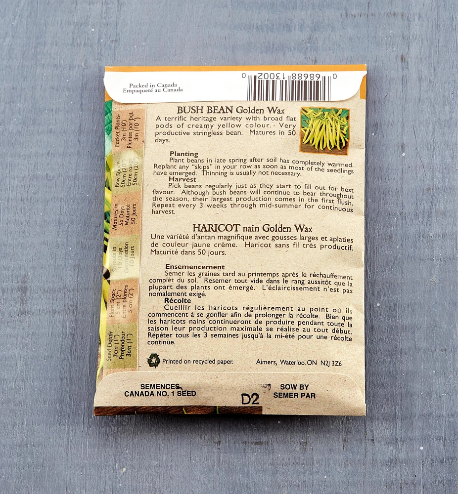 OSC Organic Vegetable Seed Packets