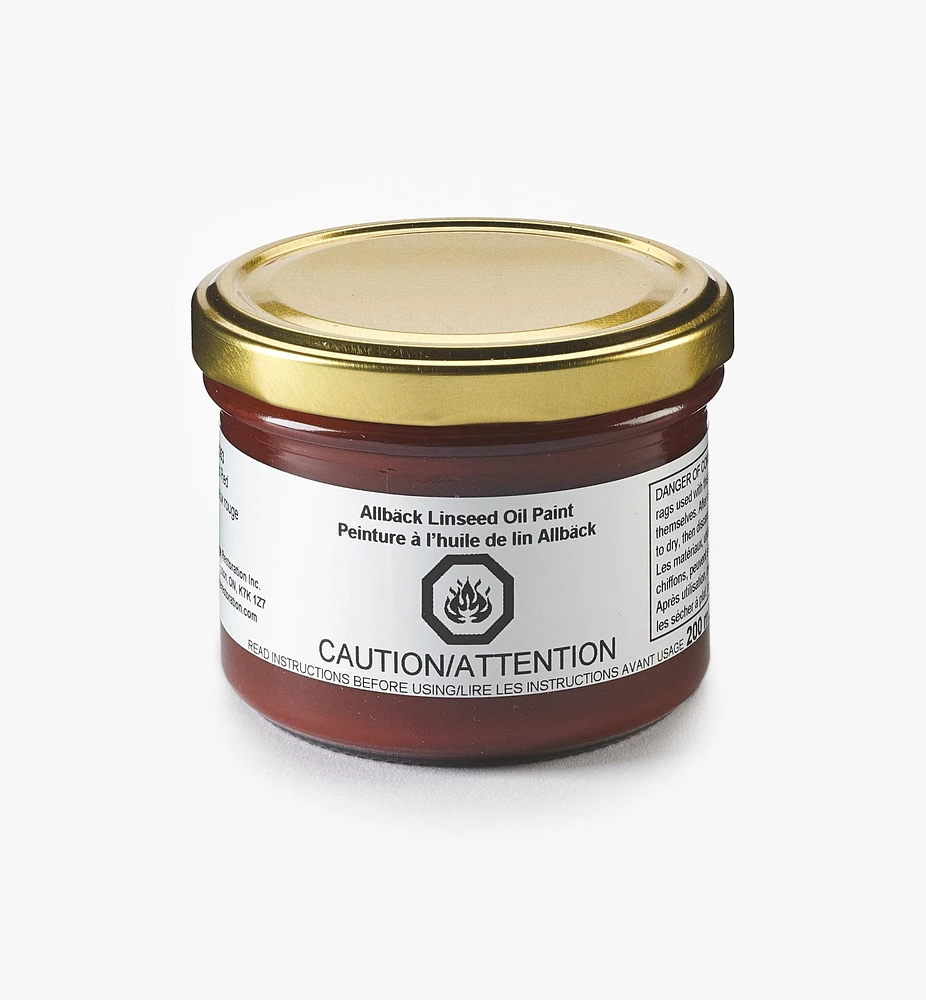 Allbäck Old Red Linseed Oil Paint