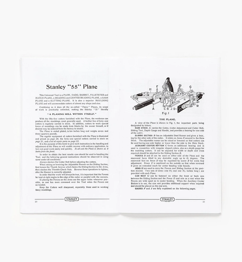 Stanley Combination Planes — The 45, the 50 & the 55