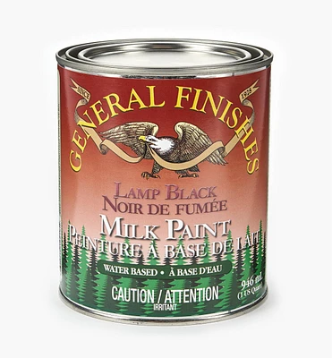 Peinture de lait General, noir de fumée
