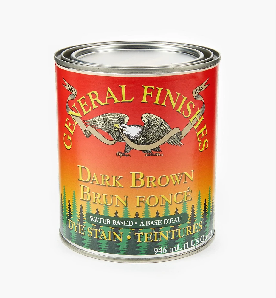 Dark Brown General Water-Based Dye Stain